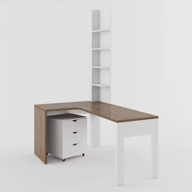 Table with curbstone 3D model_0