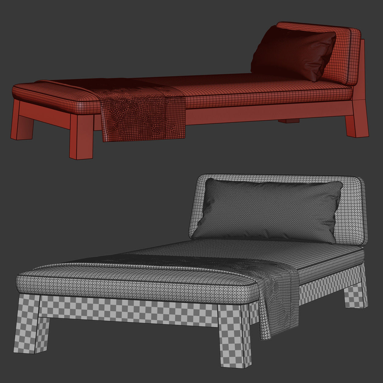 Gijs daybed by Piet Boon  3D model_5