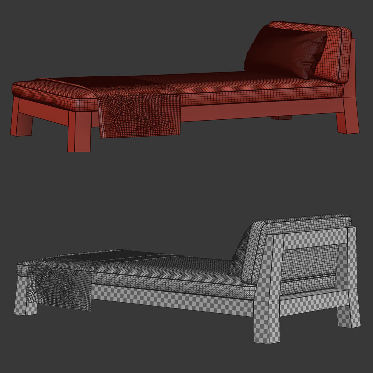 Gijs daybed by Piet Boon  3D model_4