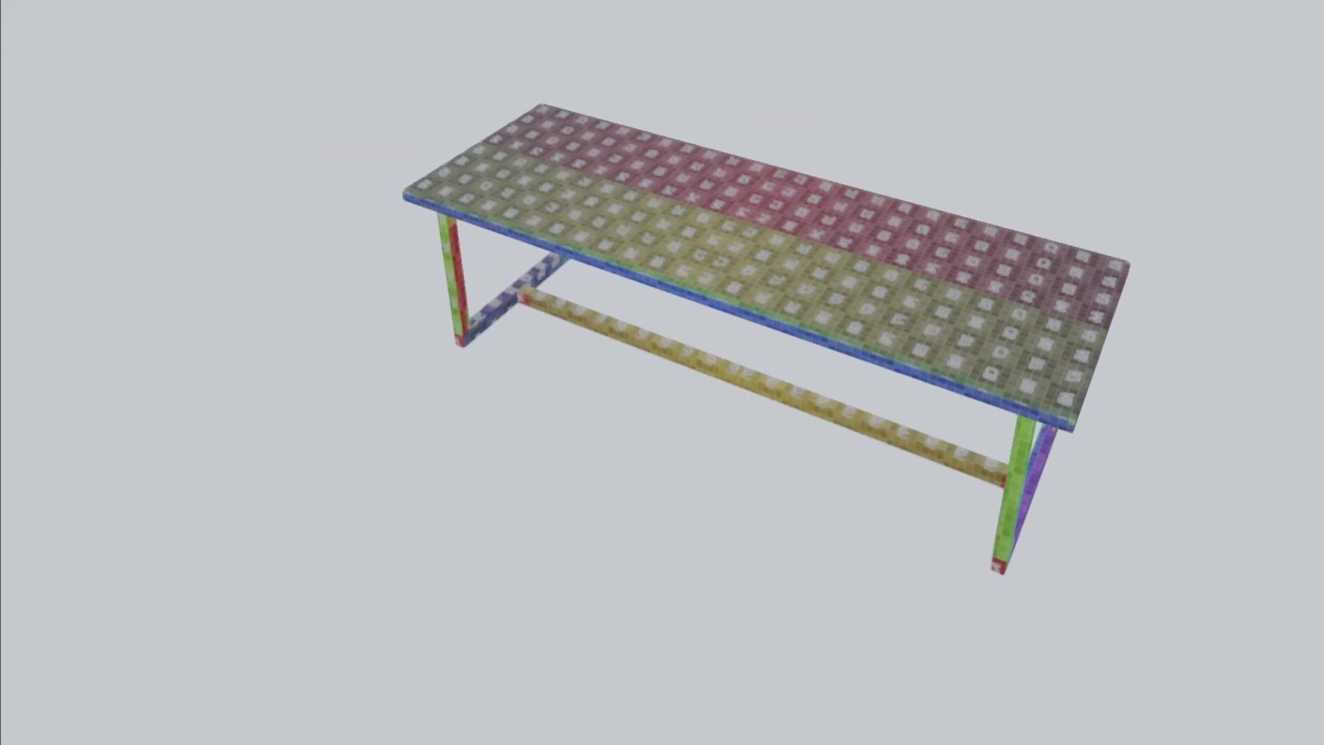 Wooden Table 3D model_24