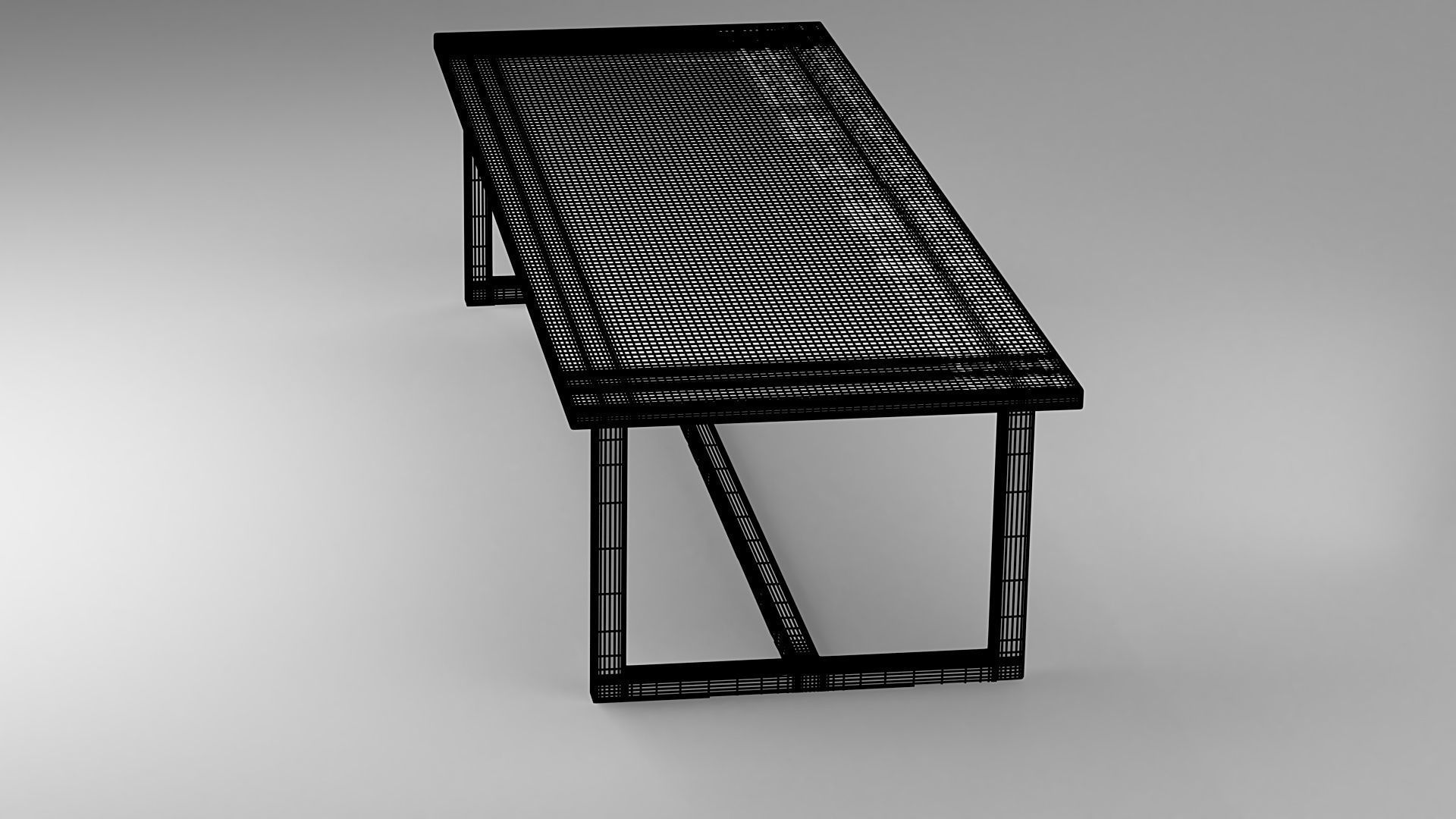 Wooden Table 3D model_14