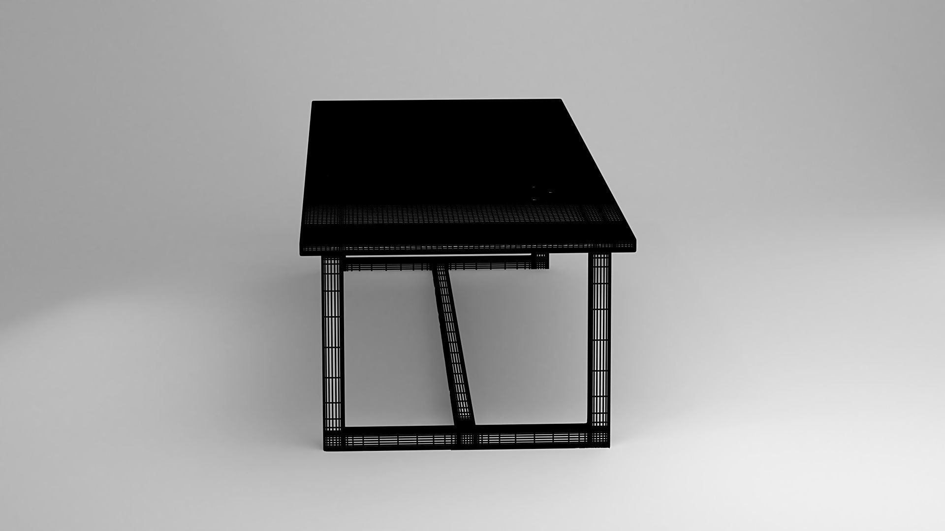 Wooden Table 3D model_12