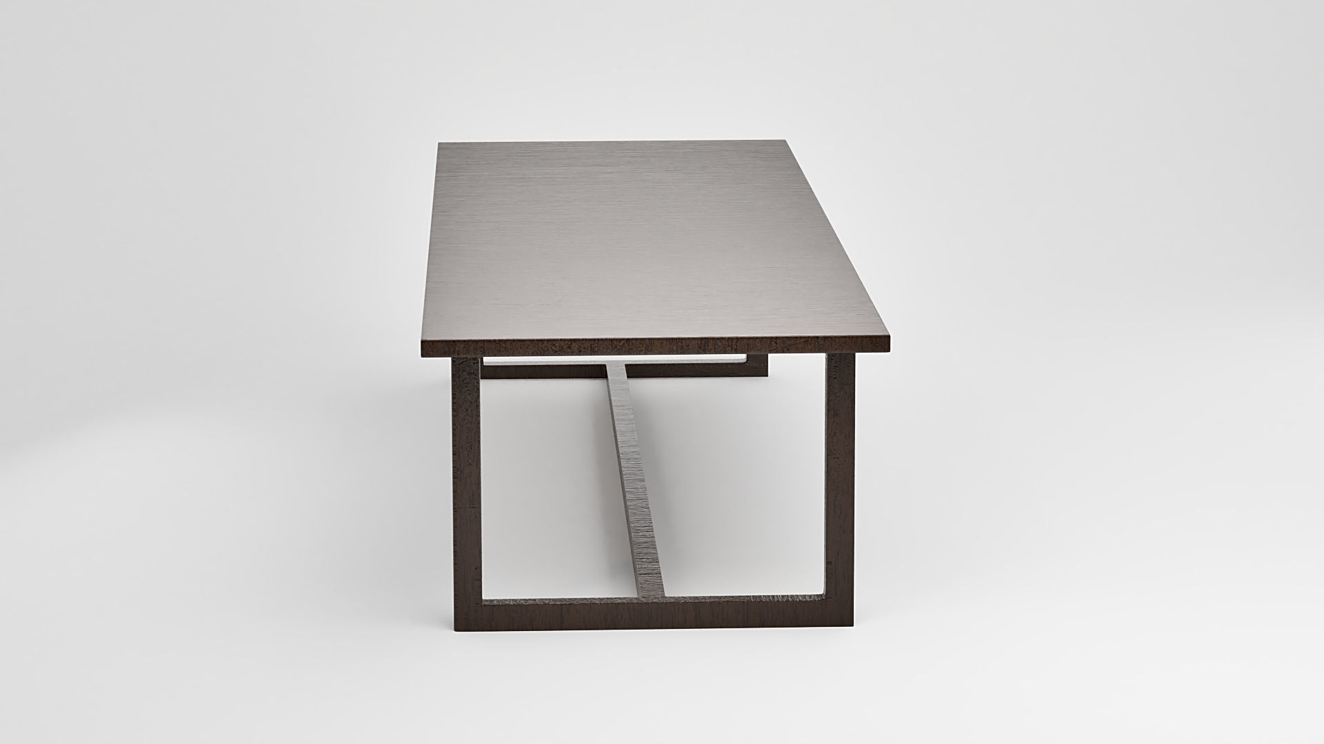 Wooden Table 3D model_3