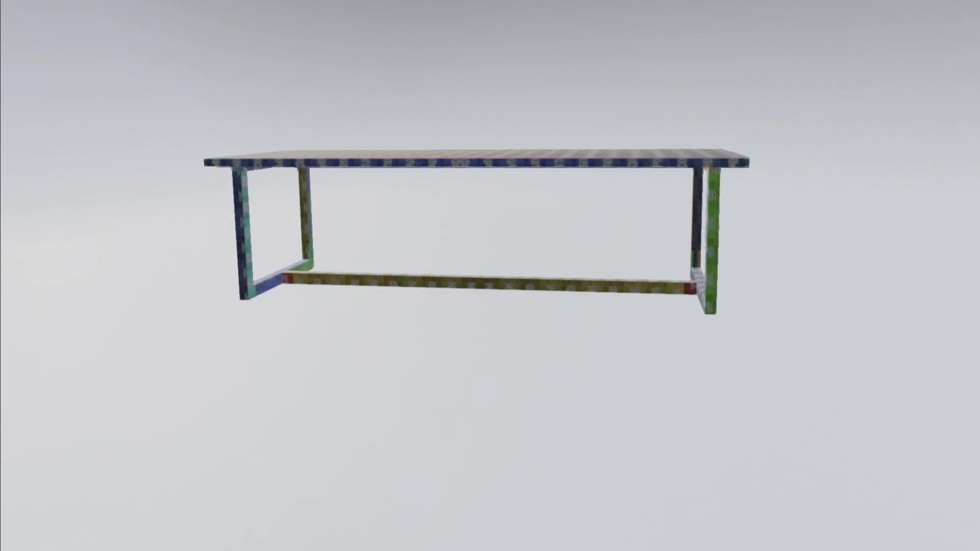 Wooden Table 3D model_22