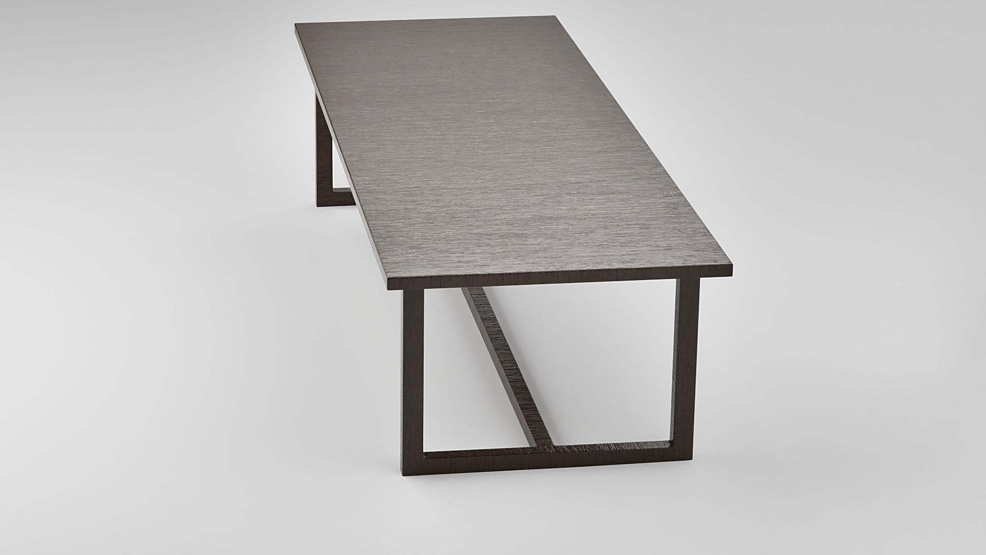 Wooden Table 3D model_7
