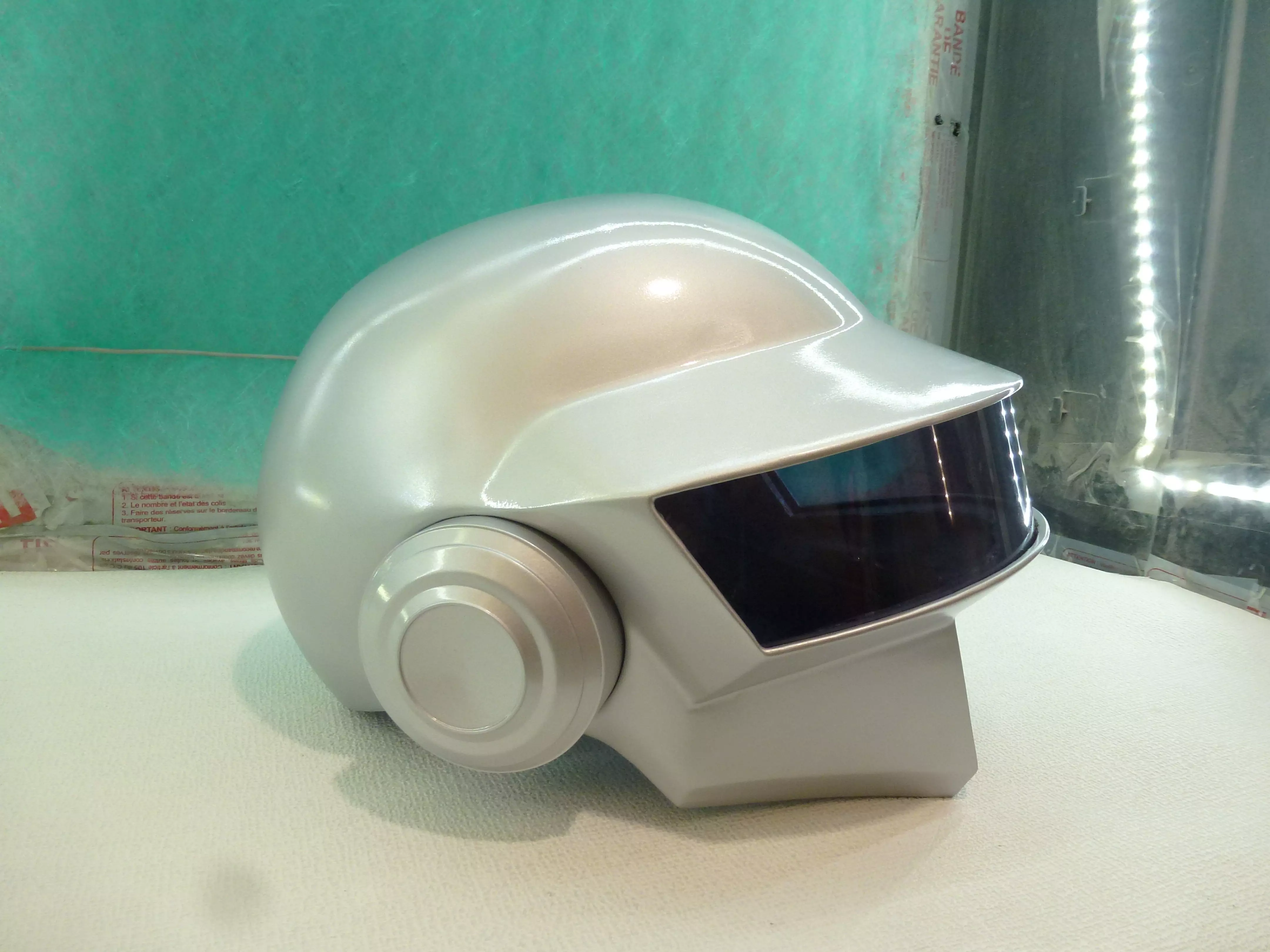 daft punk helmet  stl cosplay high poly model 3D print model_0