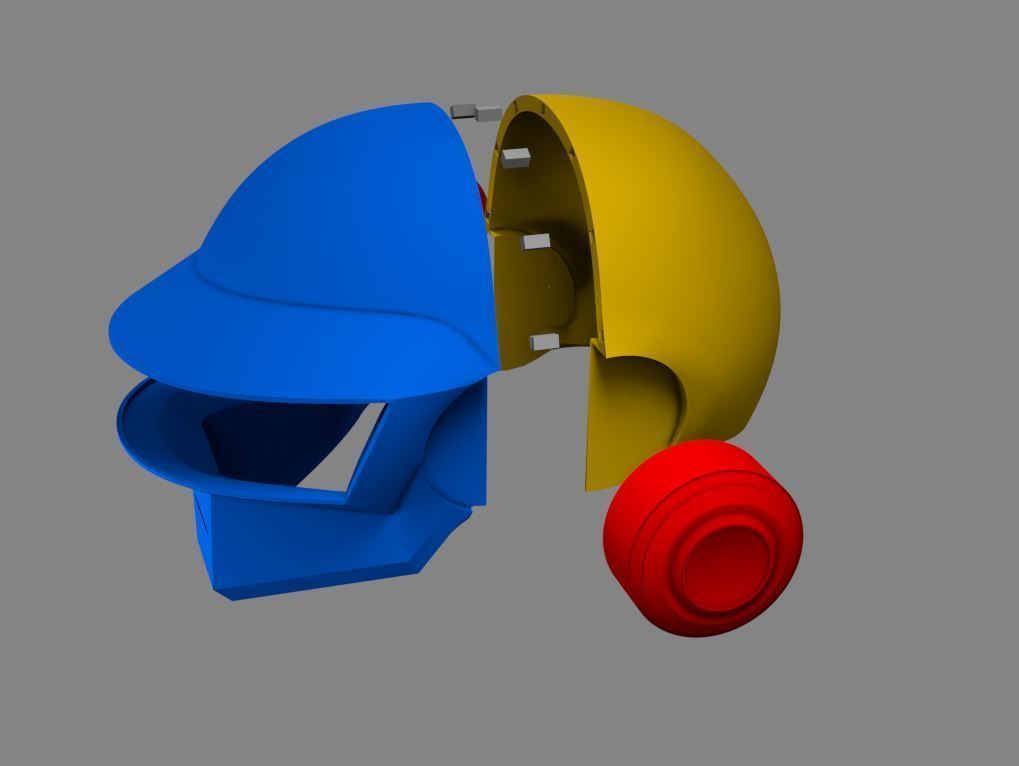 daft punk helmet  stl cosplay high poly model 3D print model_5