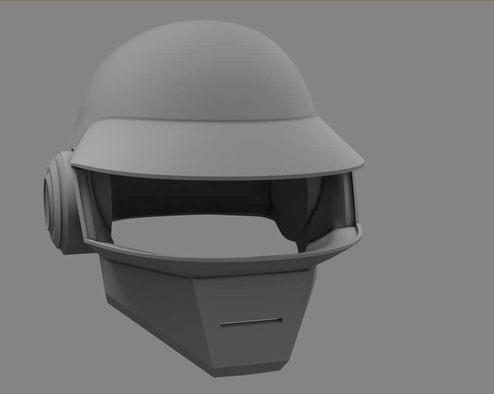 daft punk helmet  stl cosplay high poly model 3D print model_10