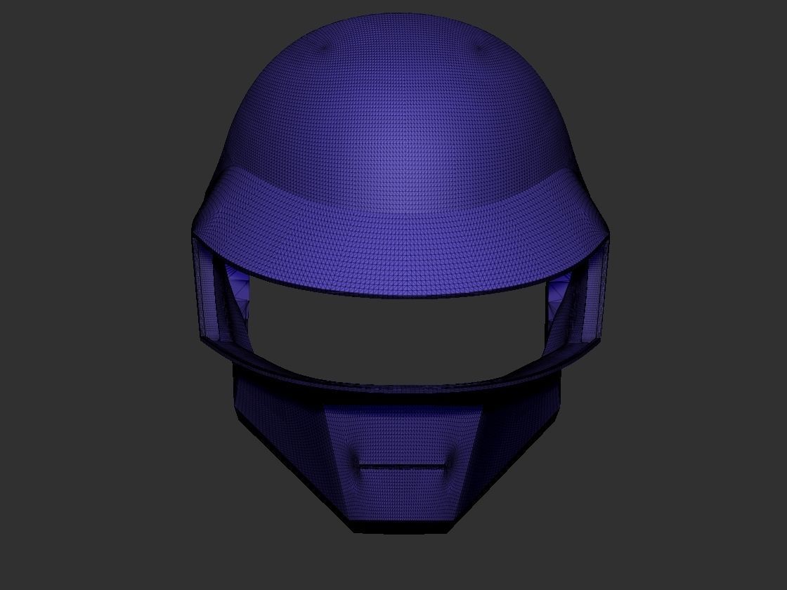 daft punk helmet  stl cosplay high poly model 3D print model_13