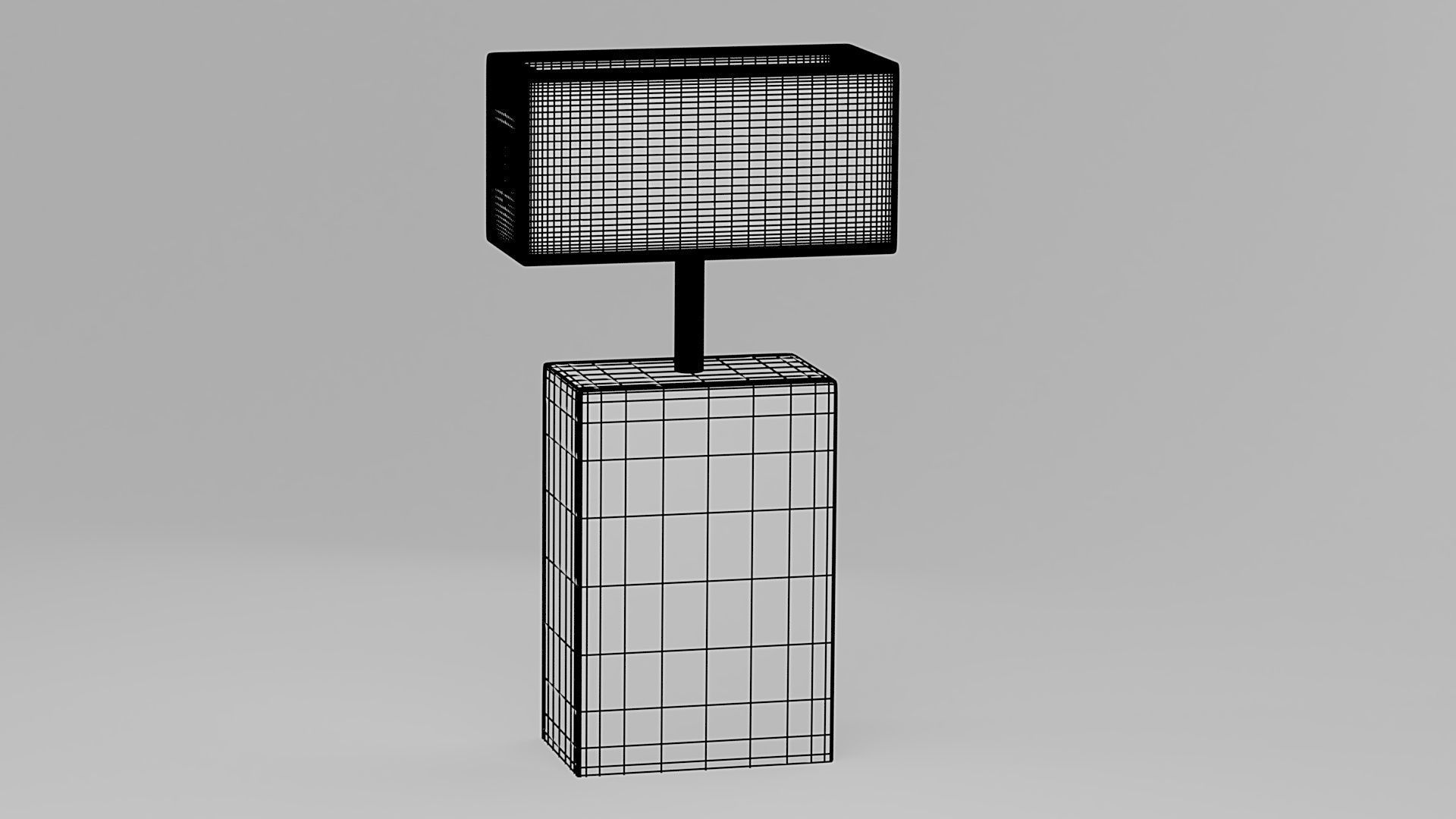 Modern Porcelain Lamp 3D model_12