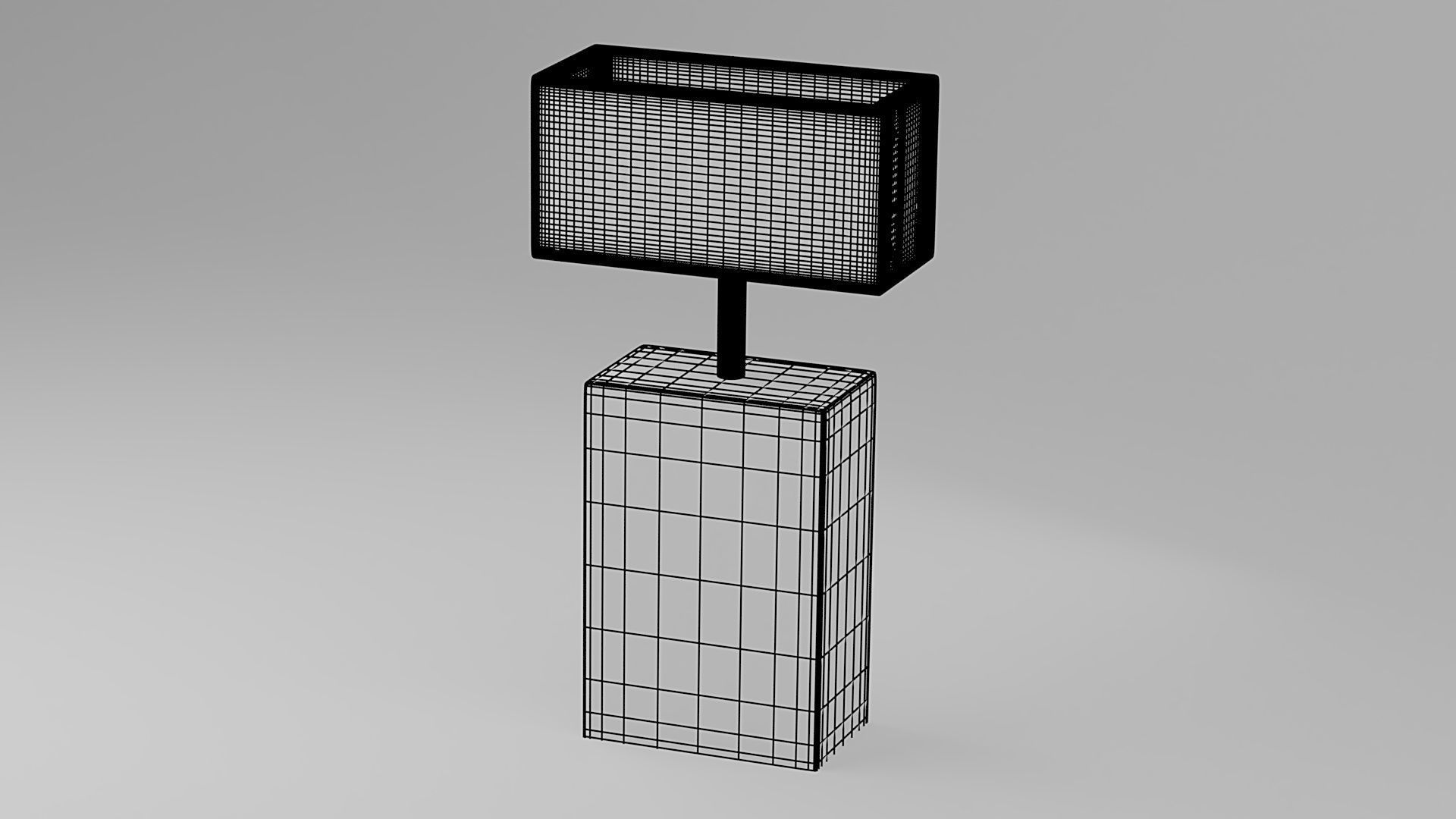 Modern Porcelain Lamp 3D model_19