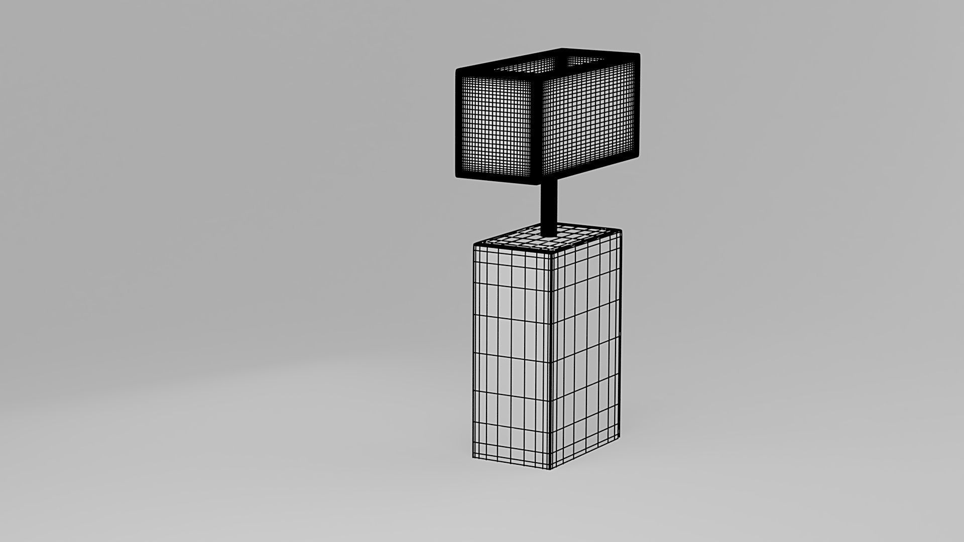 Modern Porcelain Lamp 3D model_10