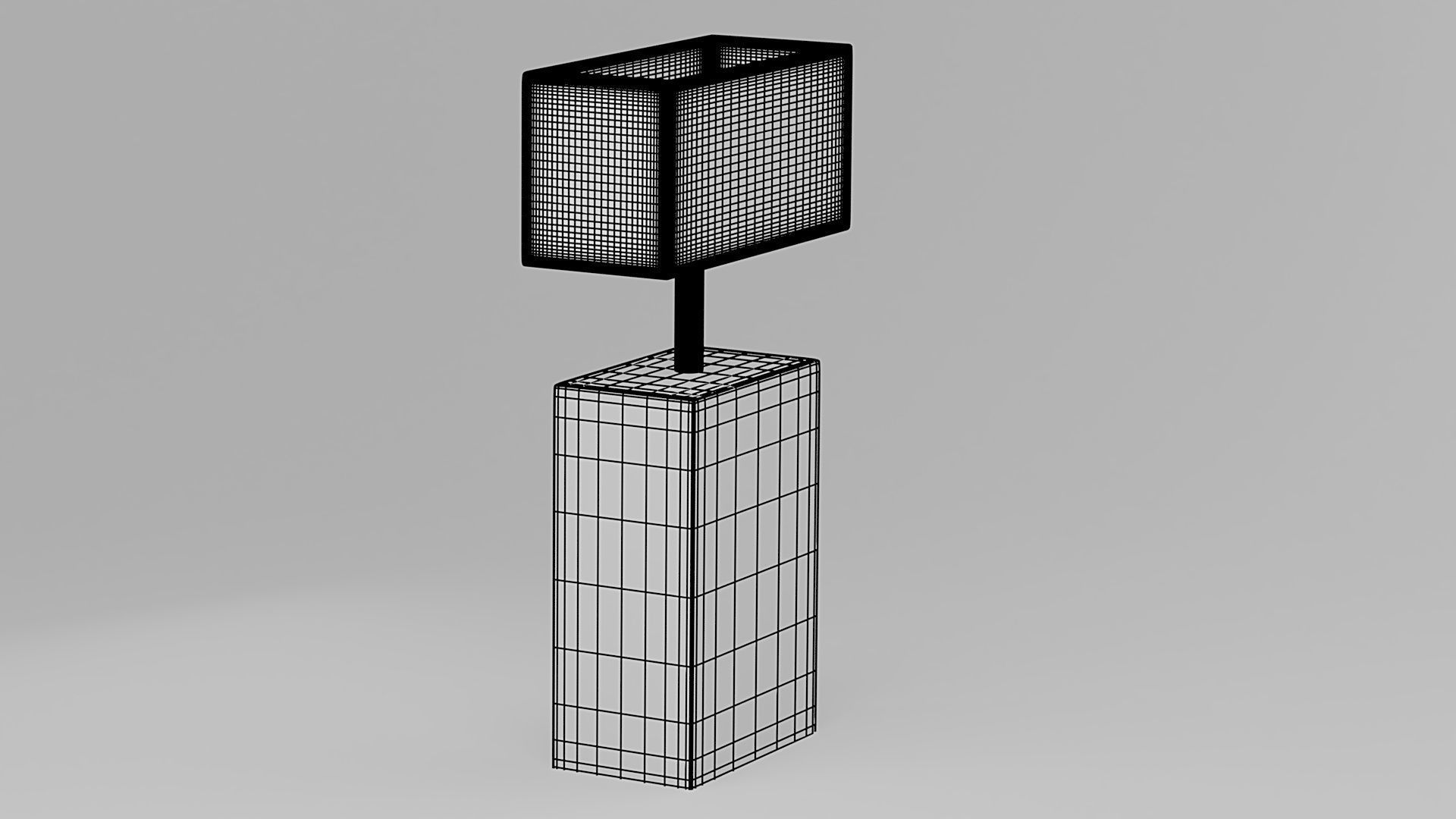 Modern Porcelain Lamp 3D model_13