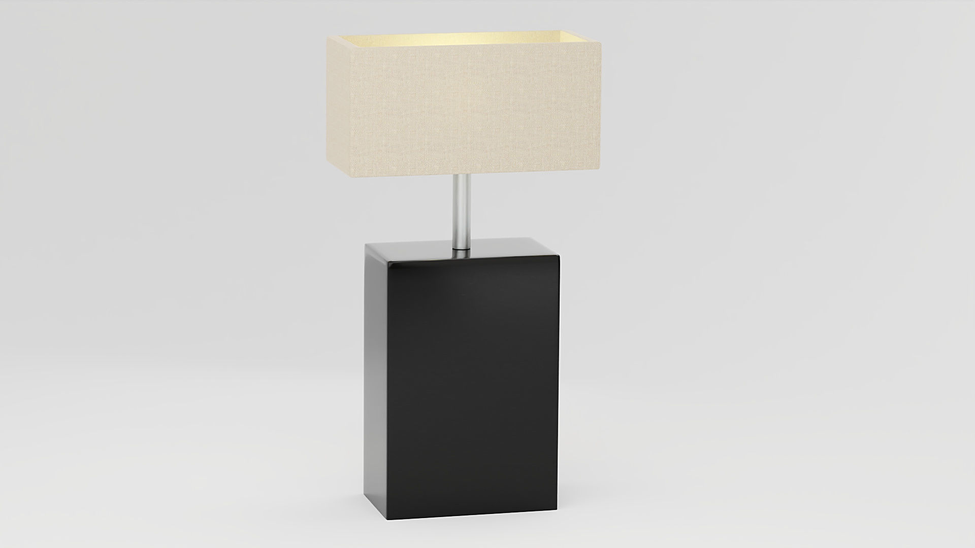 Modern Porcelain Lamp 3D model_3