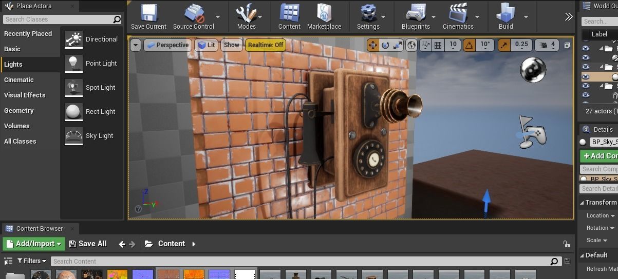 Retro phone - Nelphone Low-poly 3D model_11
