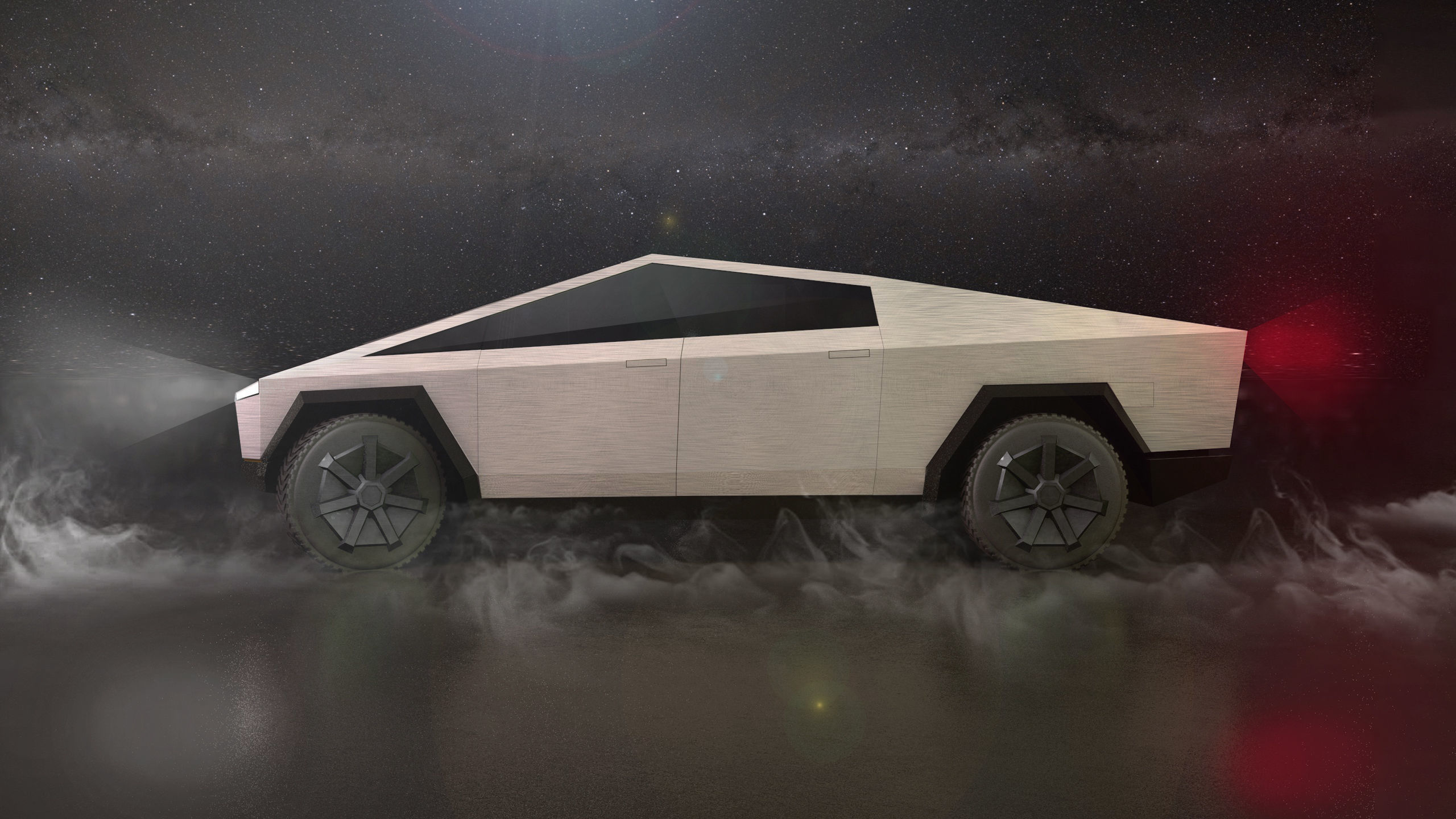 Tesla Cybertruck Low-poly 3D model_1