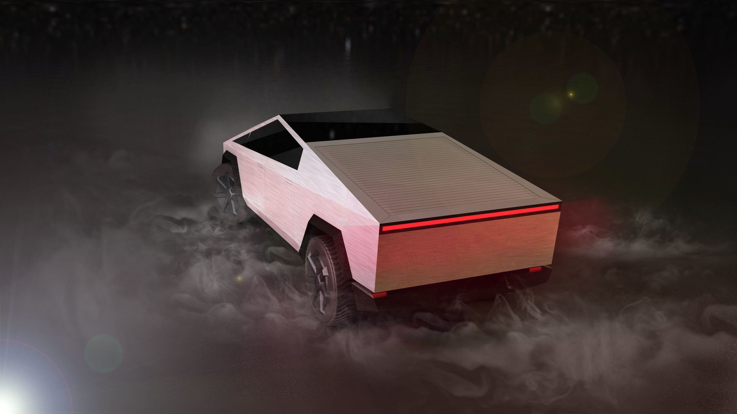 Tesla Cybertruck Low-poly 3D model_2