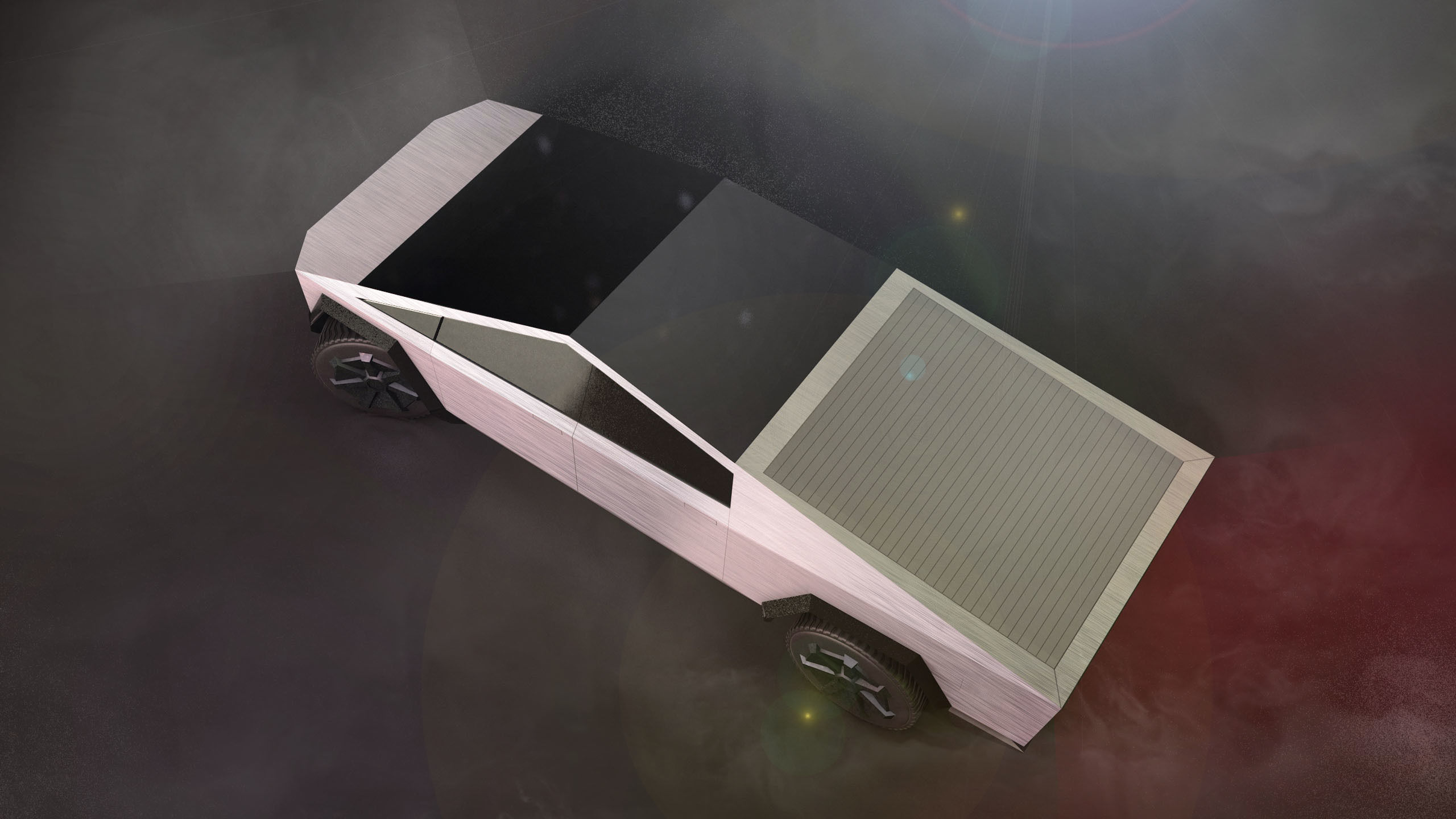 Tesla Cybertruck Low-poly 3D model_3