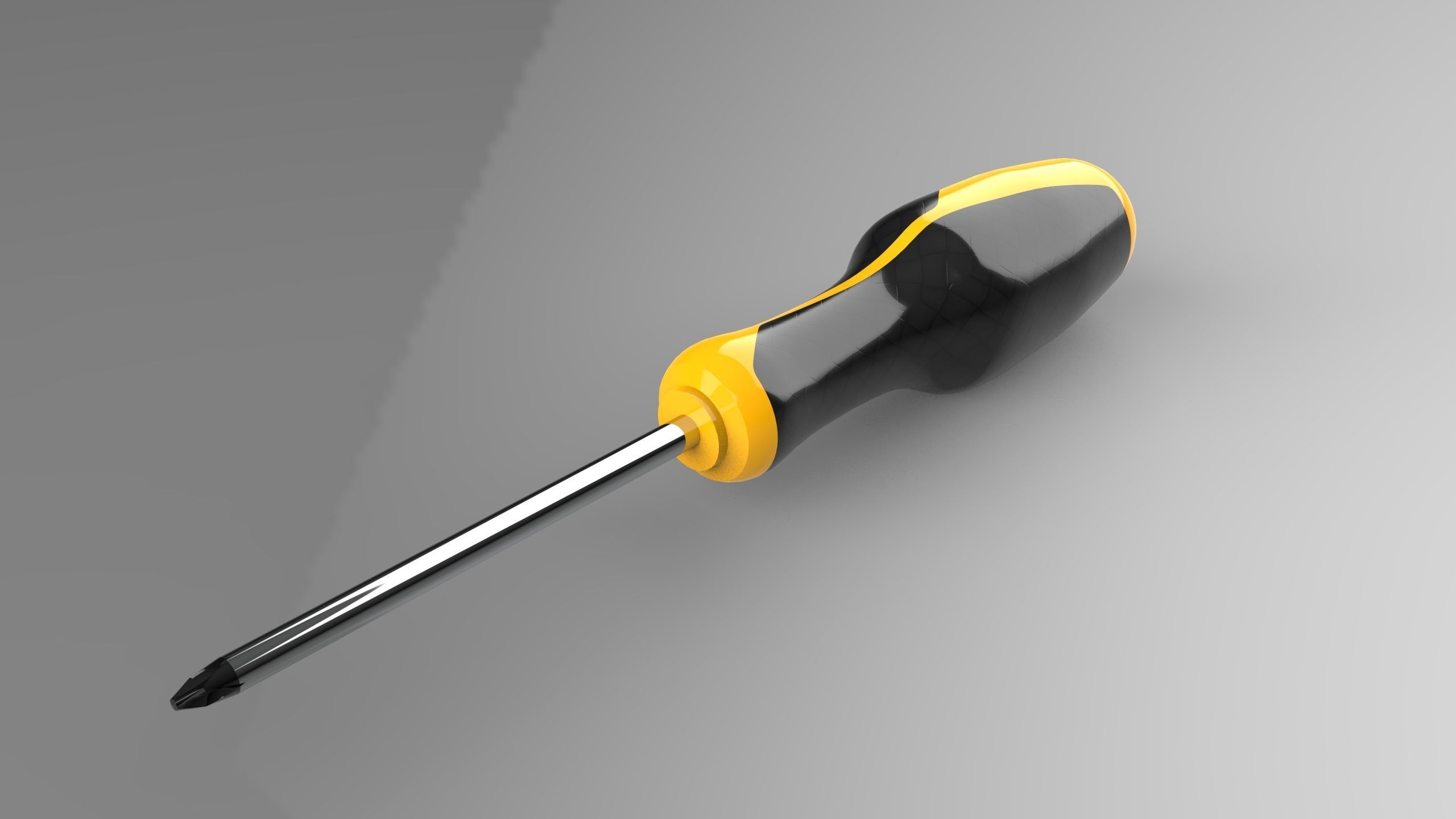 3d modeled screwdriver  3D model_2