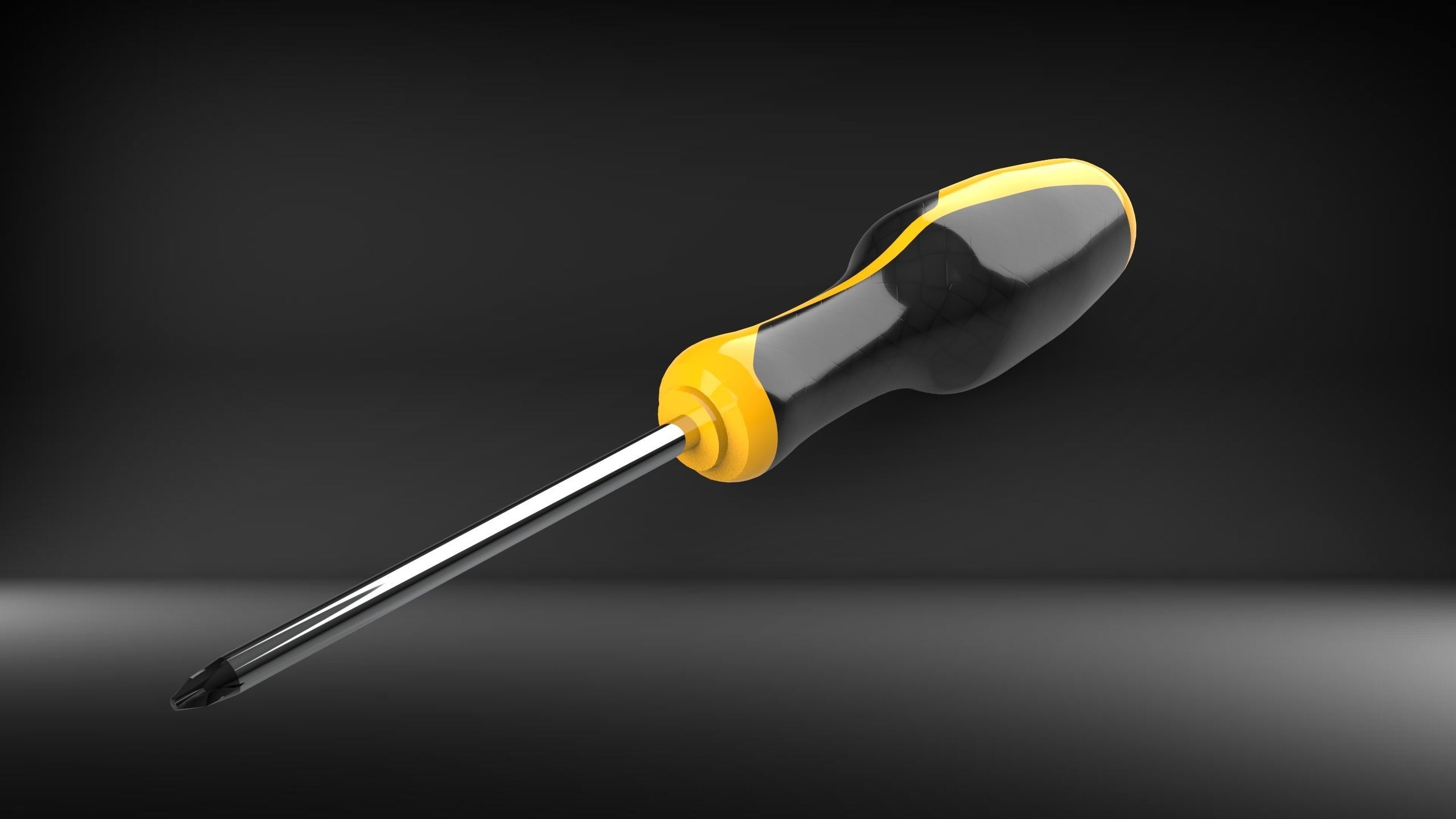 3d modeled screwdriver  3D model_3