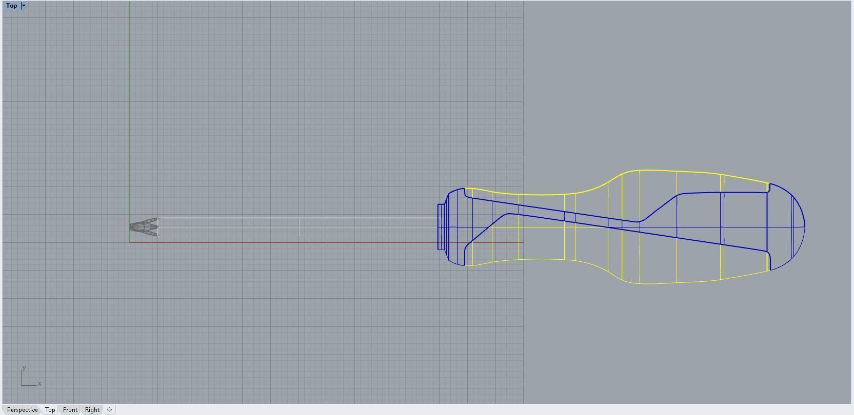 3d modeled screwdriver  3D model_9