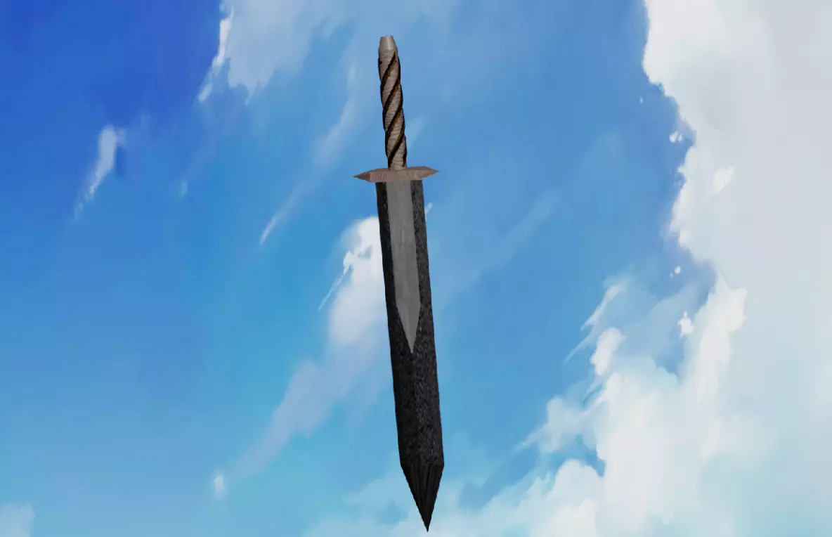 a sword 3D model_0