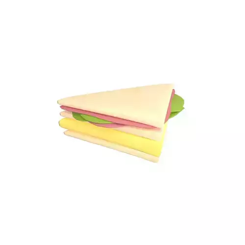 Sandwich v1 001 Low-poly 3D model