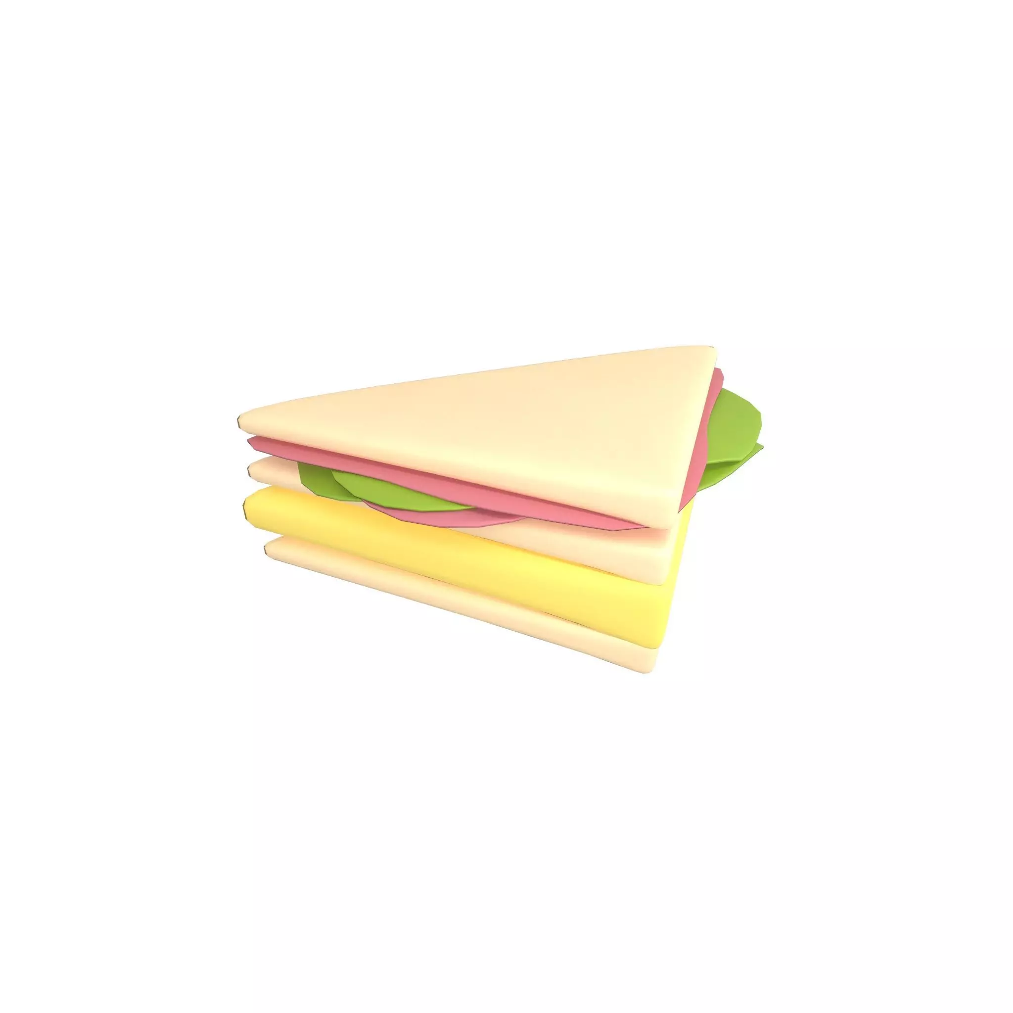 Sandwich v1 001 Low-poly 3D model_0