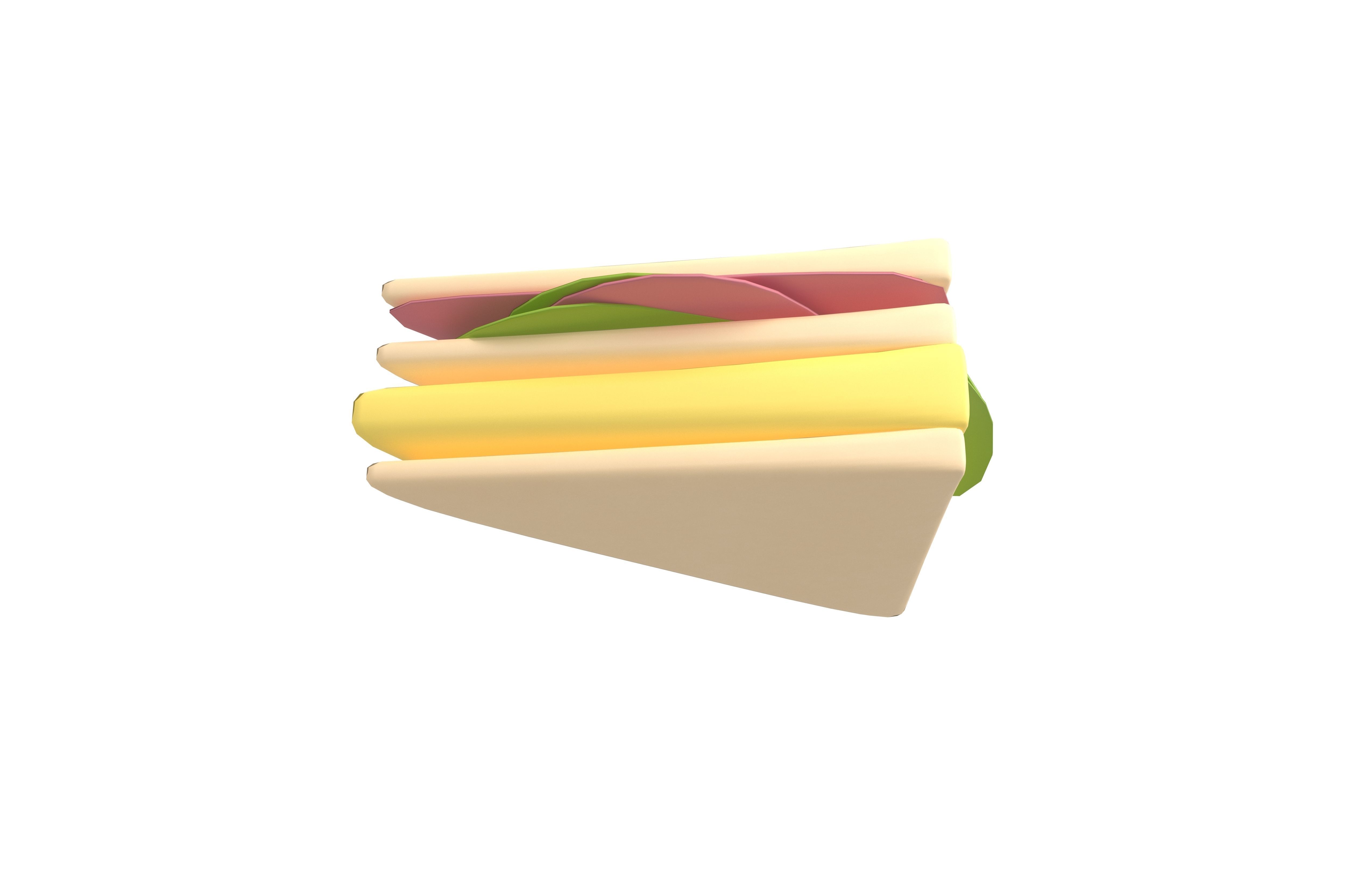 Sandwich v1 001 Low-poly 3D model_3