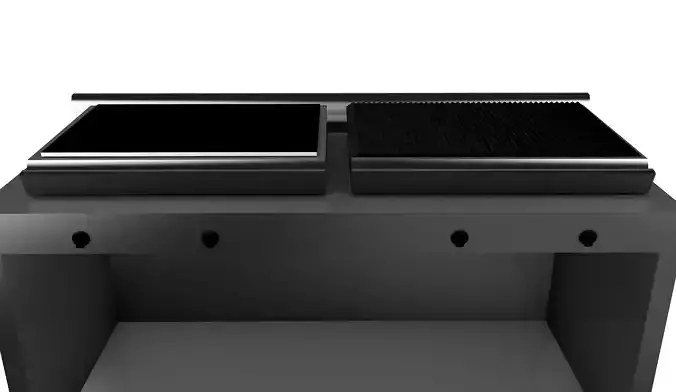 Industrial kitchen grill unit