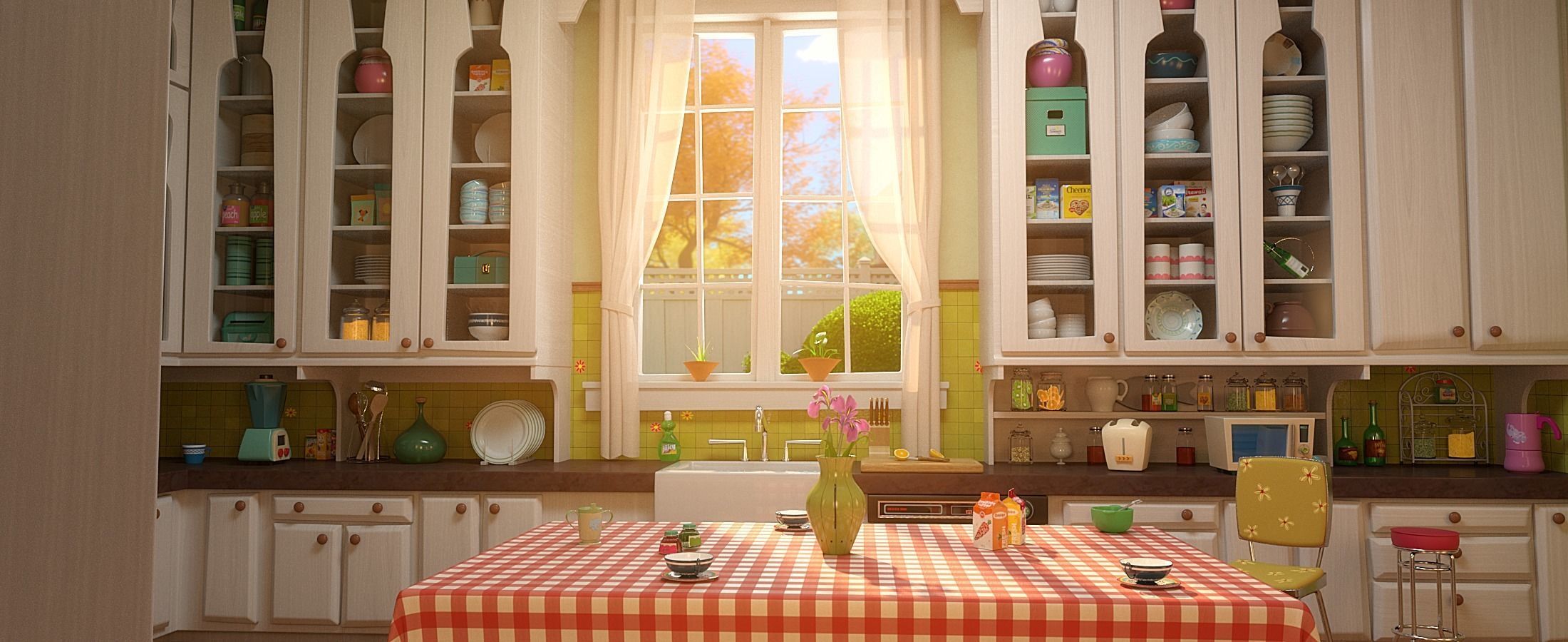 Cartoon Room Interior Full Version 3D model_9