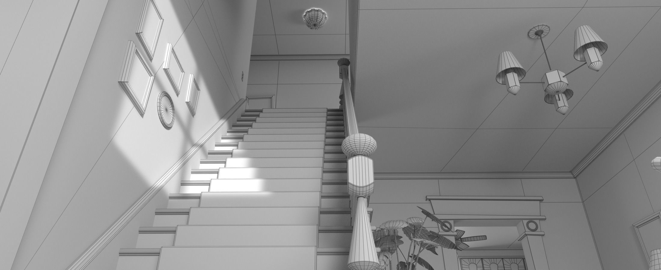 Cartoon Room Interior Full Version 3D model_115
