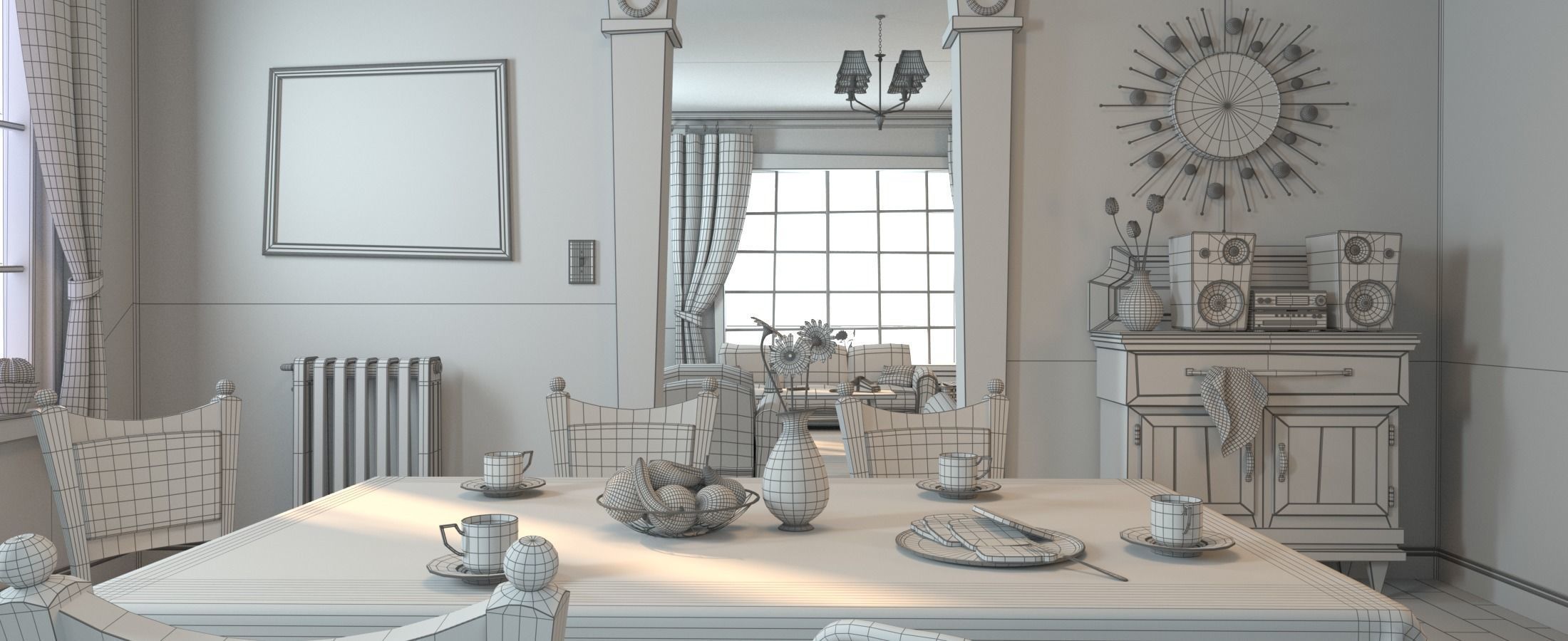 Cartoon Room Interior Full Version 3D model_109