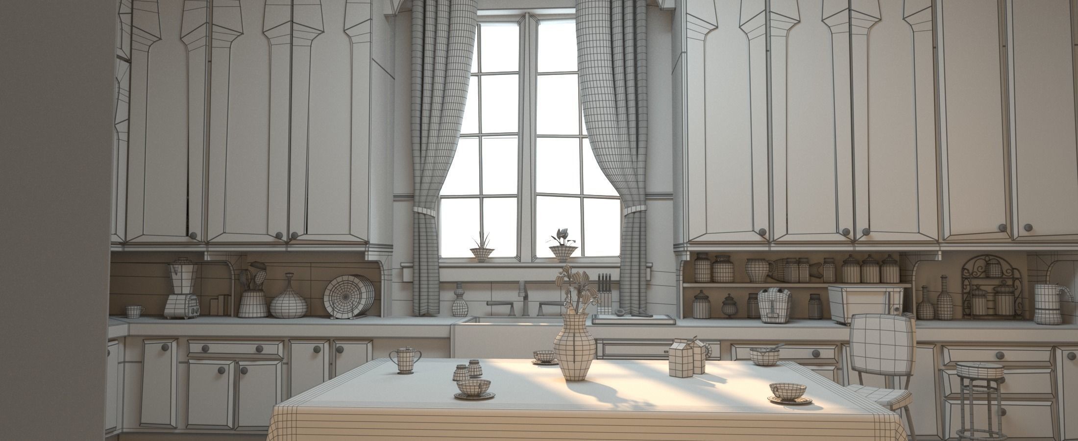Cartoon Room Interior Full Version 3D model_120