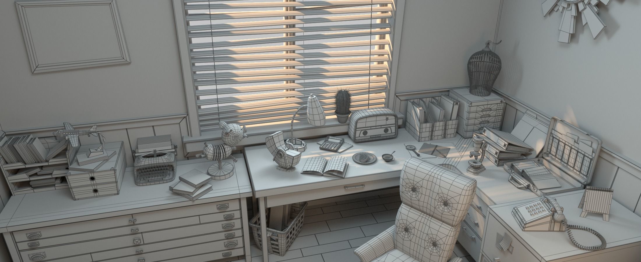 Cartoon Room Interior Full Version 3D model_137