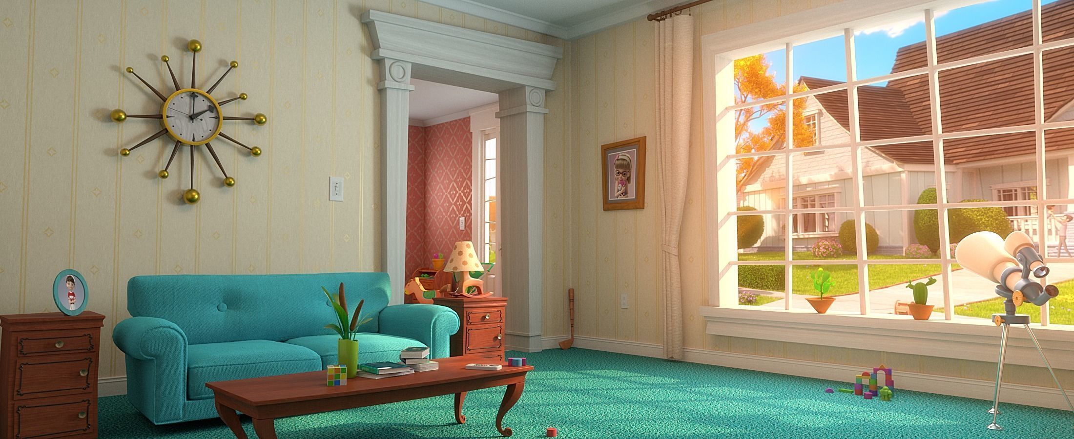 Cartoon Room Interior Full Version 3D model_66