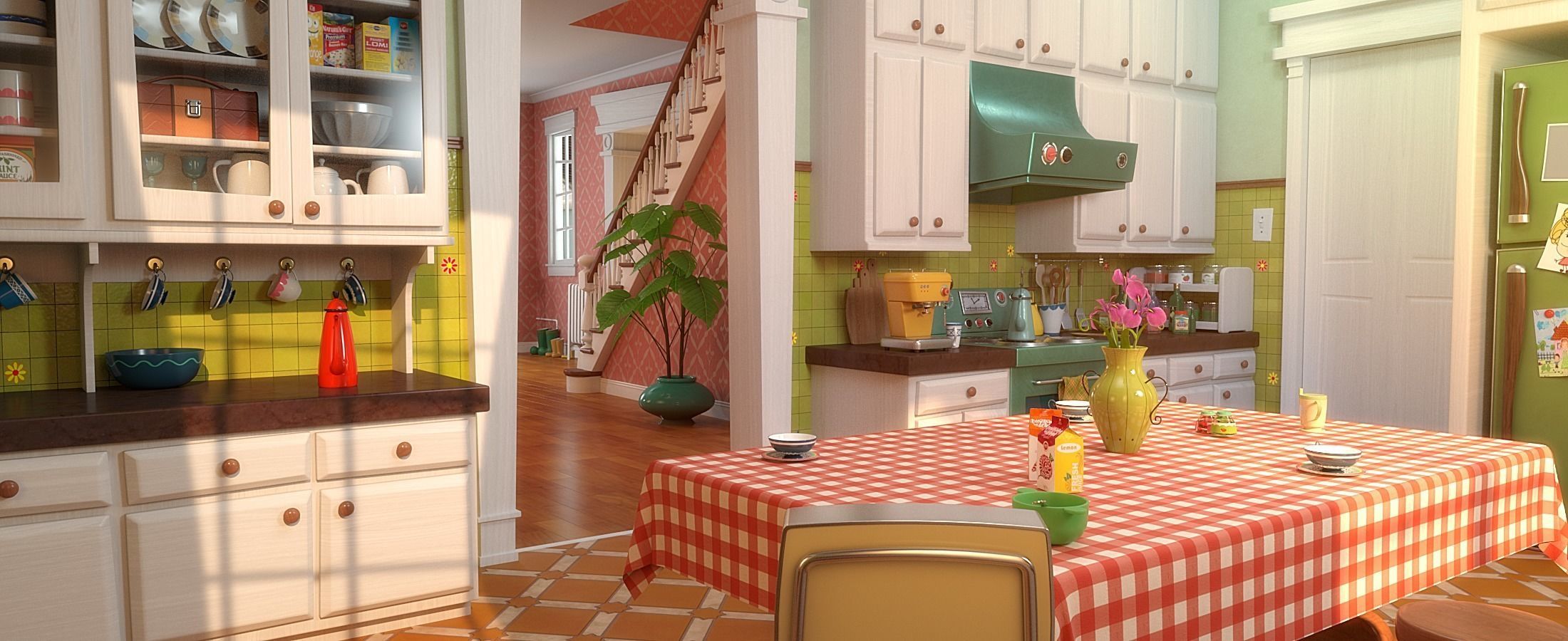 Cartoon Room Interior Full Version 3D model_10