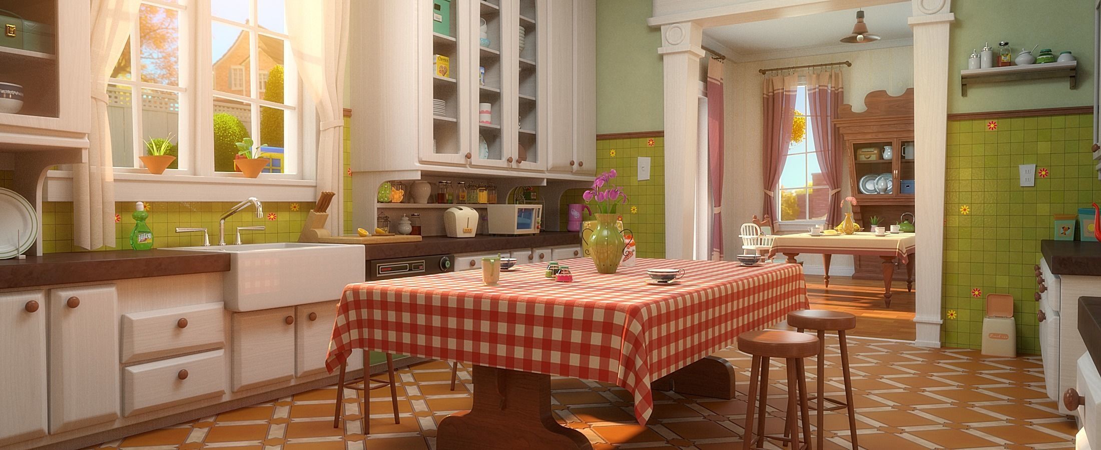 Cartoon Room Interior Full Version 3D model_11