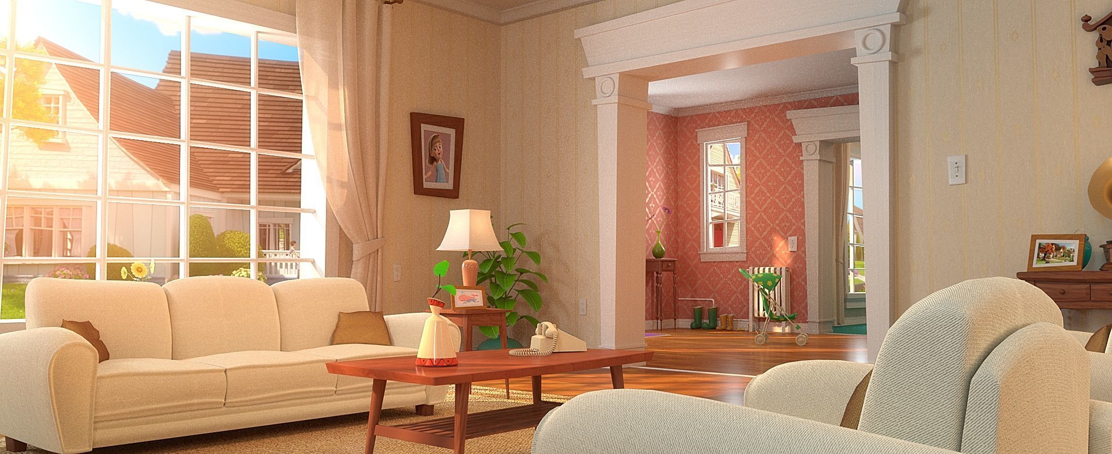 Cartoon Room Interior Full Version 3D model_64