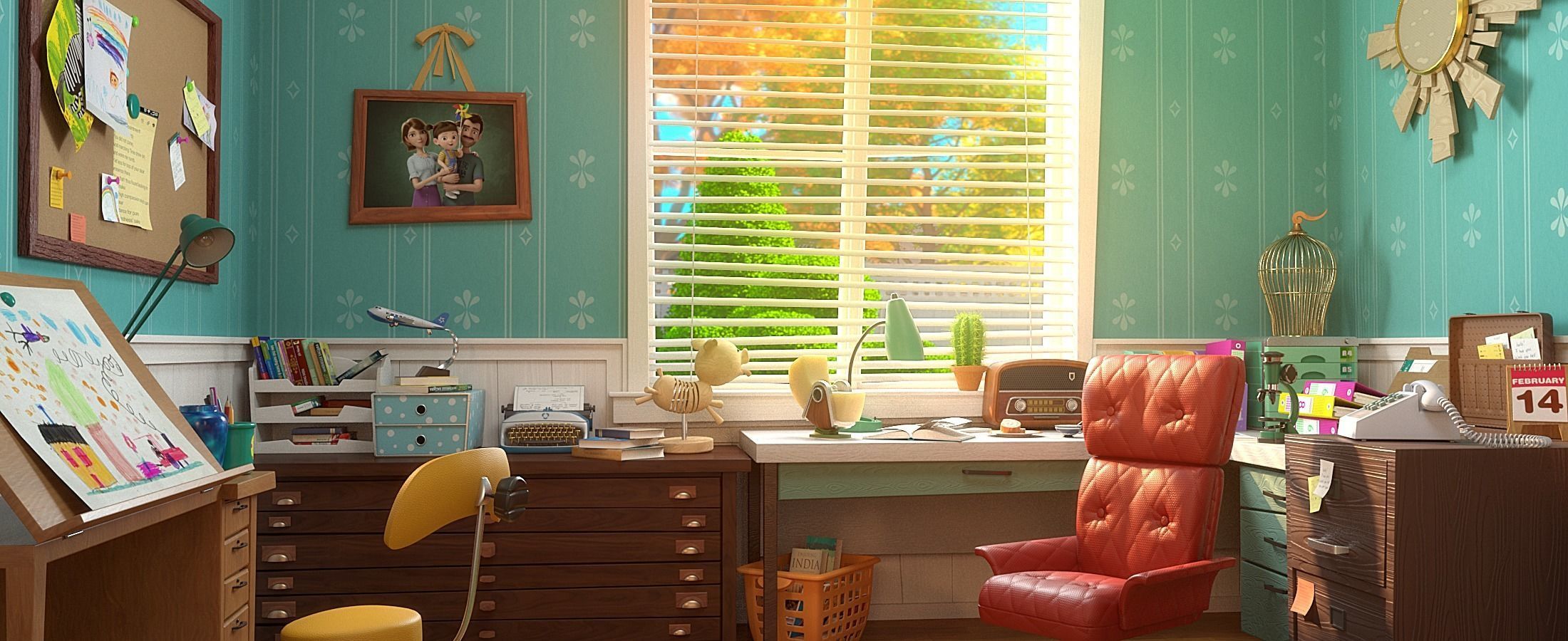 Cartoon Room Interior Full Version 3D model_73