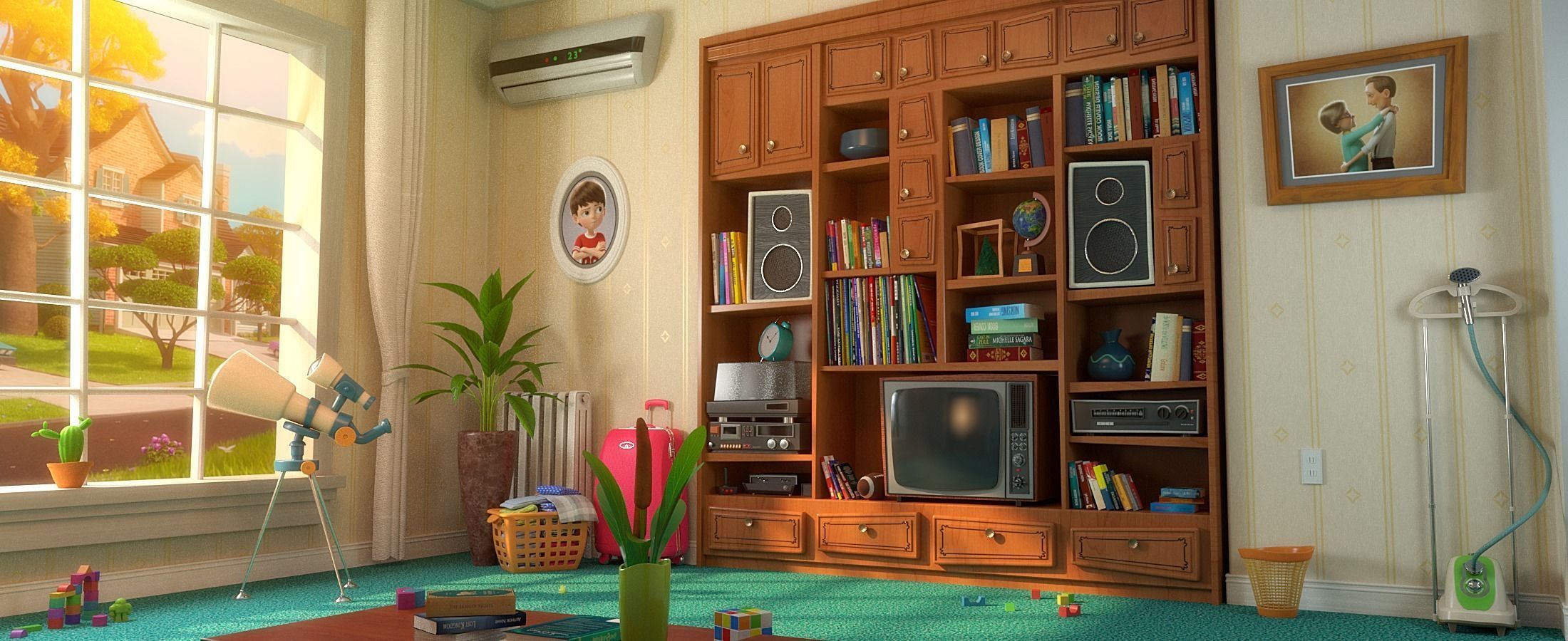 Cartoon Room Interior Full Version 3D model_69