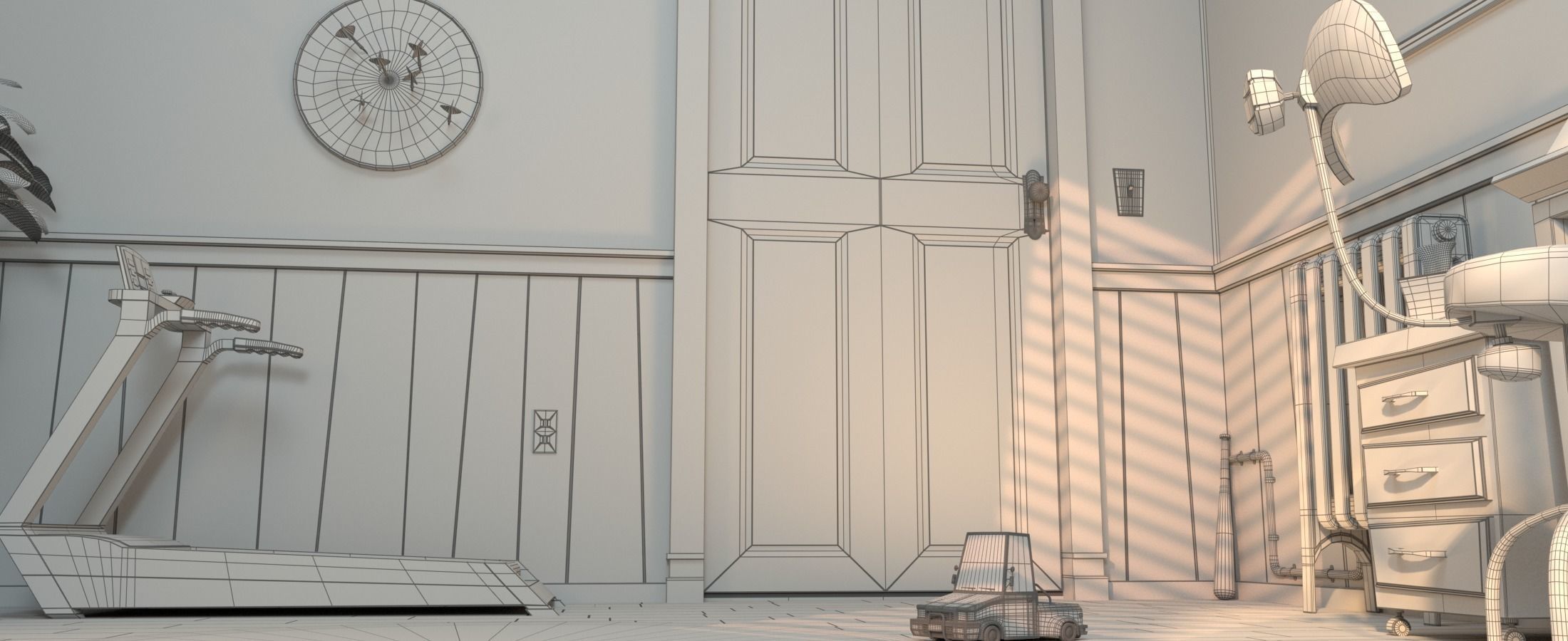 Cartoon Room Interior Full Version 3D model_139
