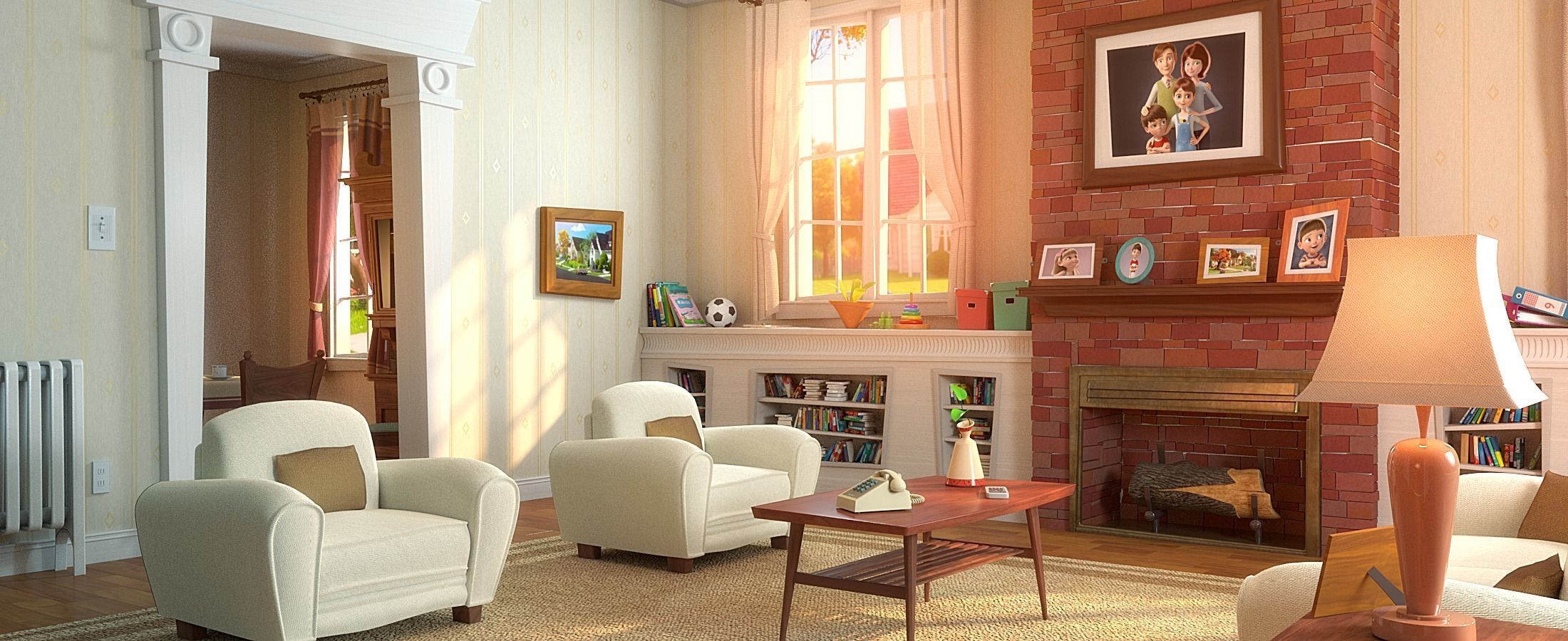 Cartoon Room Interior Full Version 3D model_62