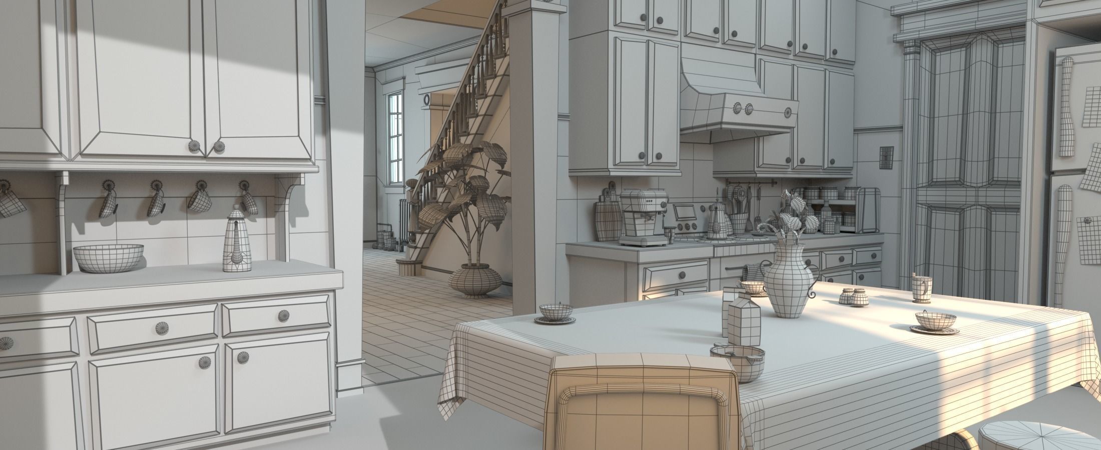 Cartoon Room Interior Full Version 3D model_119
