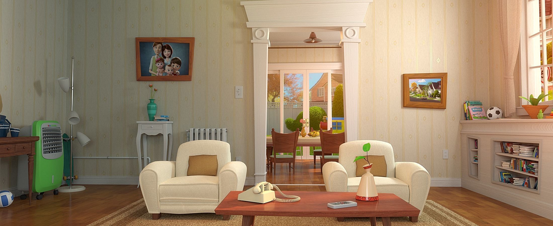 Cartoon Room Interior Full Version 3D model_59