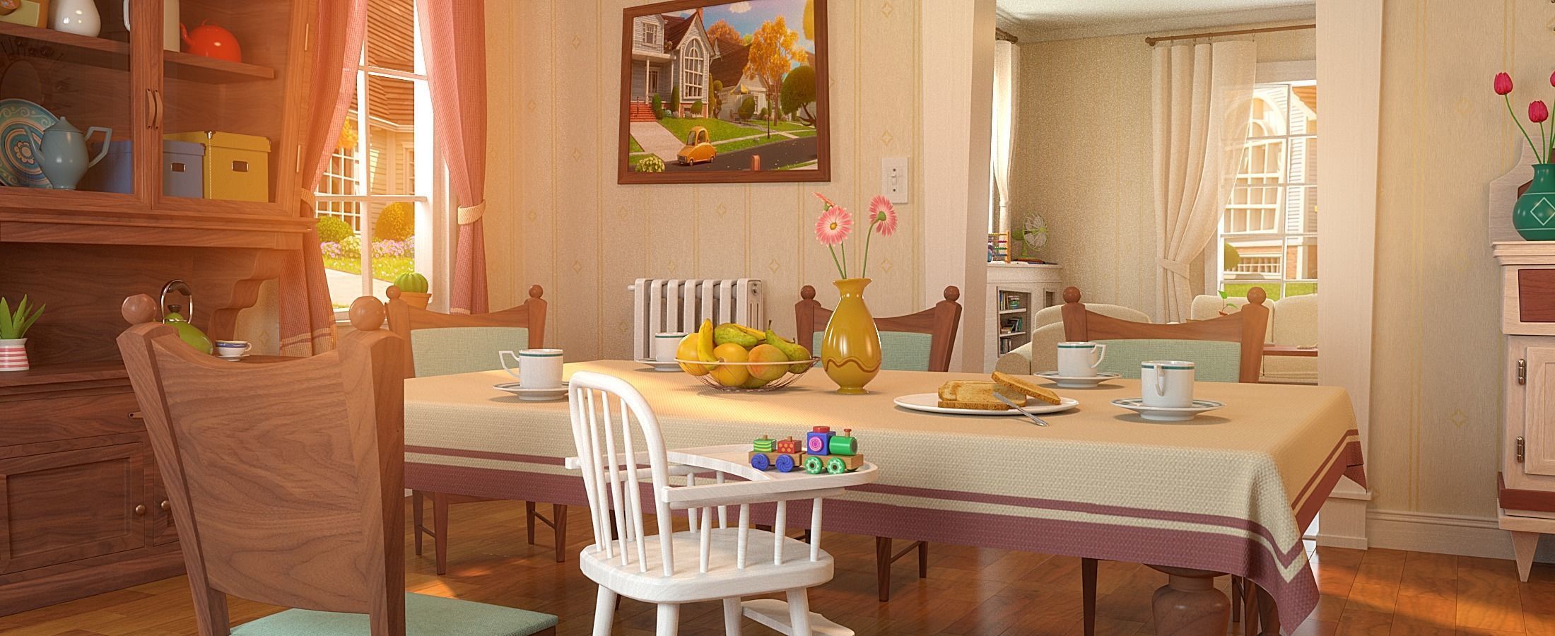 Cartoon Room Interior Full Version 3D model_49