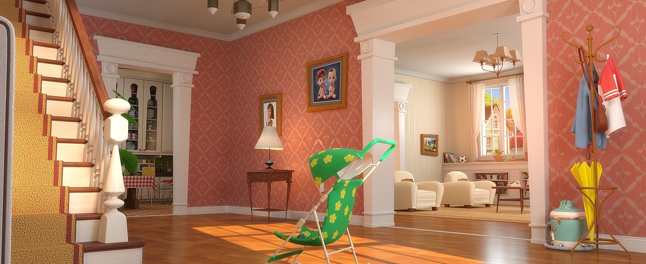 Cartoon Room Interior Full Version 3D model_58