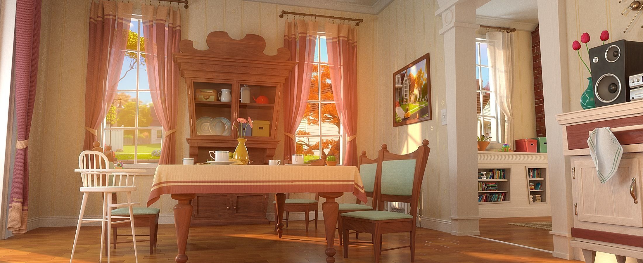 Cartoon Room Interior Full Version 3D model_51