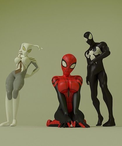 Spider People Models 3D model