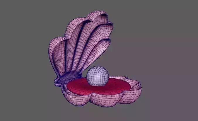 Cartoon Pearl 3D model